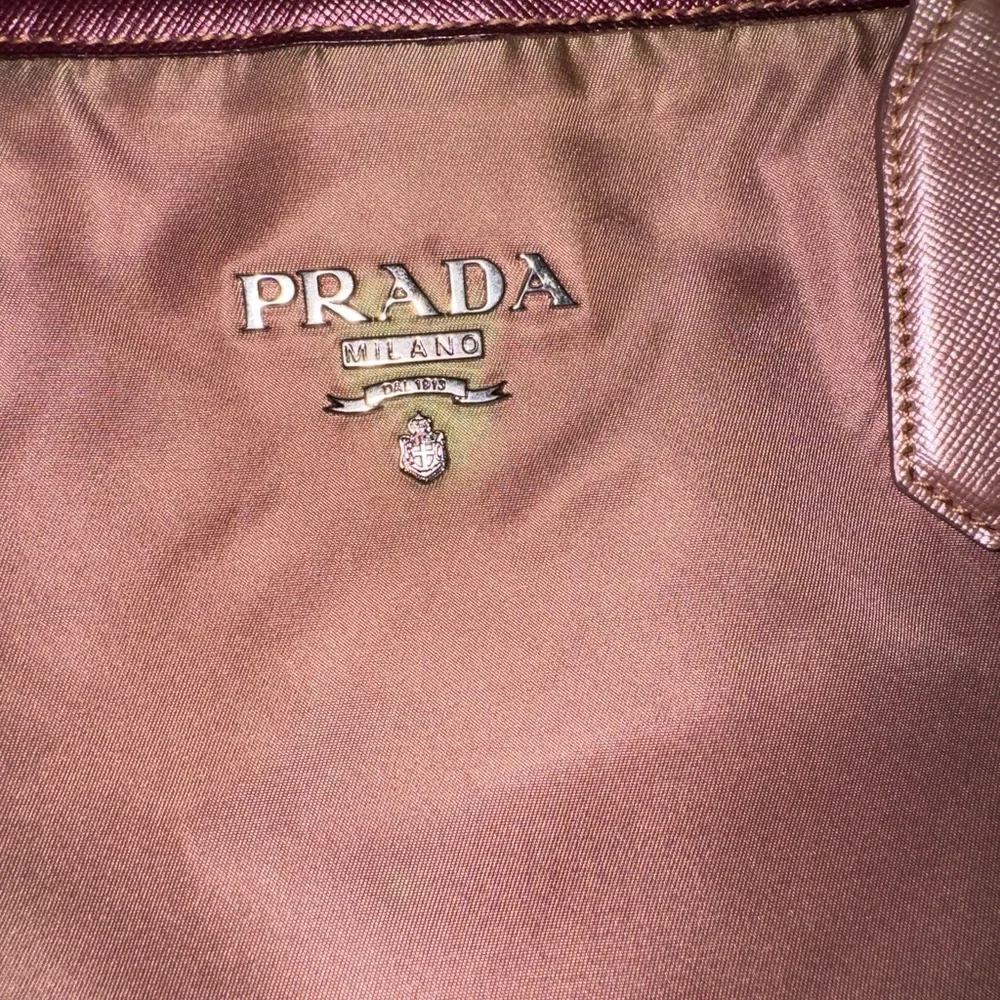 Prada Tessuto Saffiano Lux Sora Tote Bag